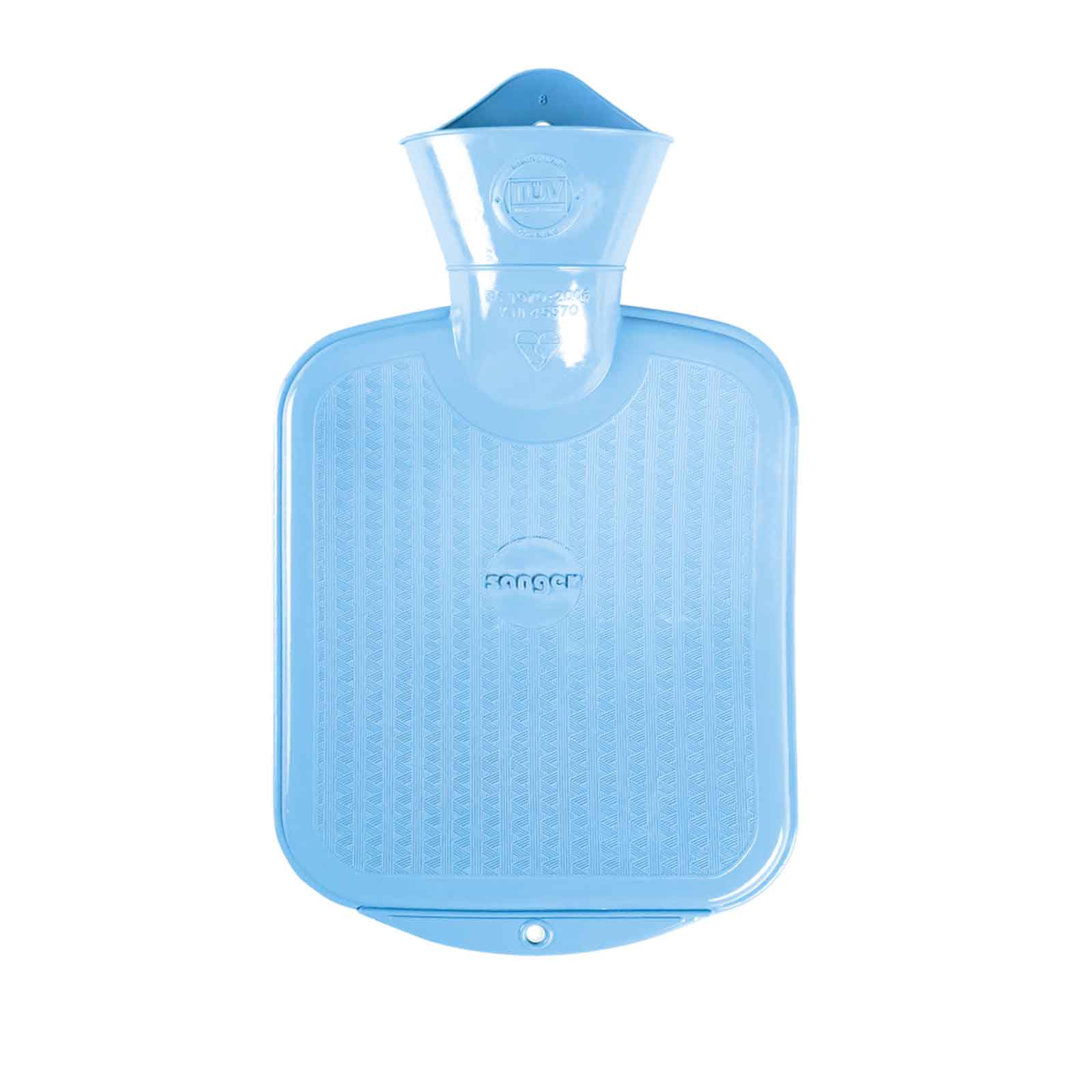 Kinder Wärmflasche ohne Bezug hellblau 0,8L