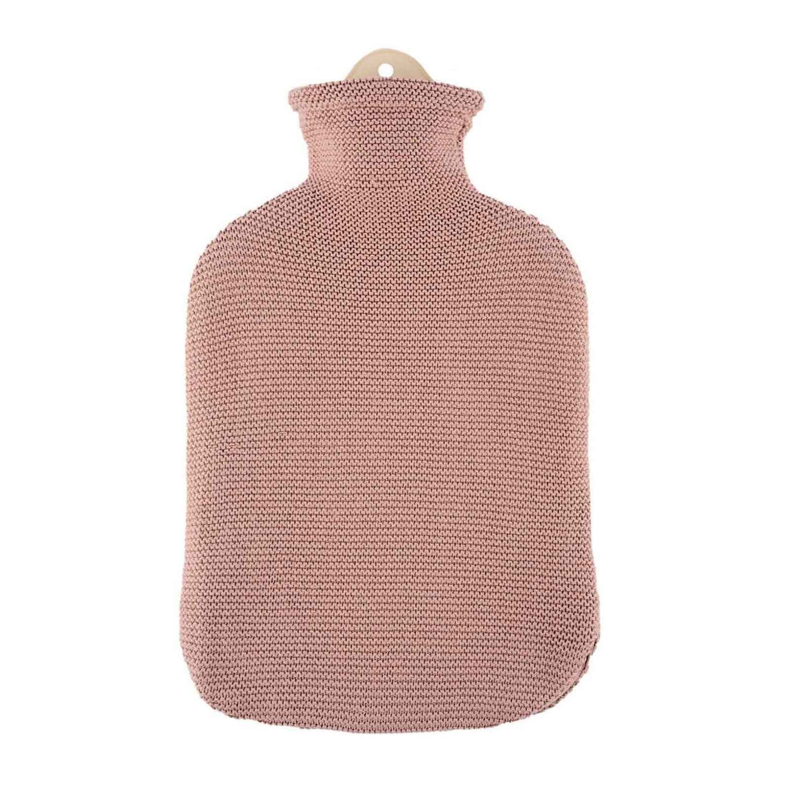 Wärmflasche Strick Öko-Tex Altrosa 2,0L
