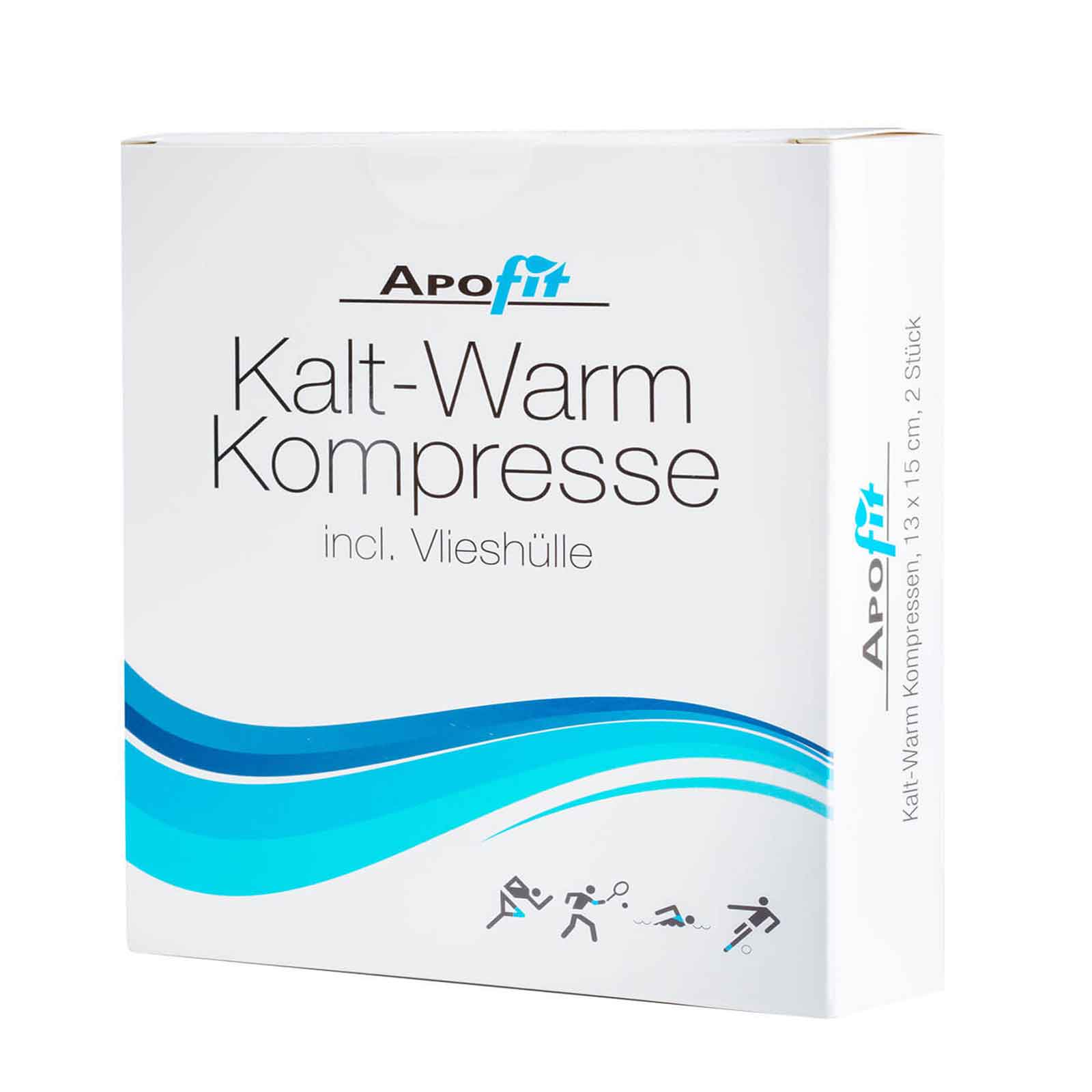 APOfit Kalt-Warm-Kompresse 13x15 cm – 2 Stück mit Hülle