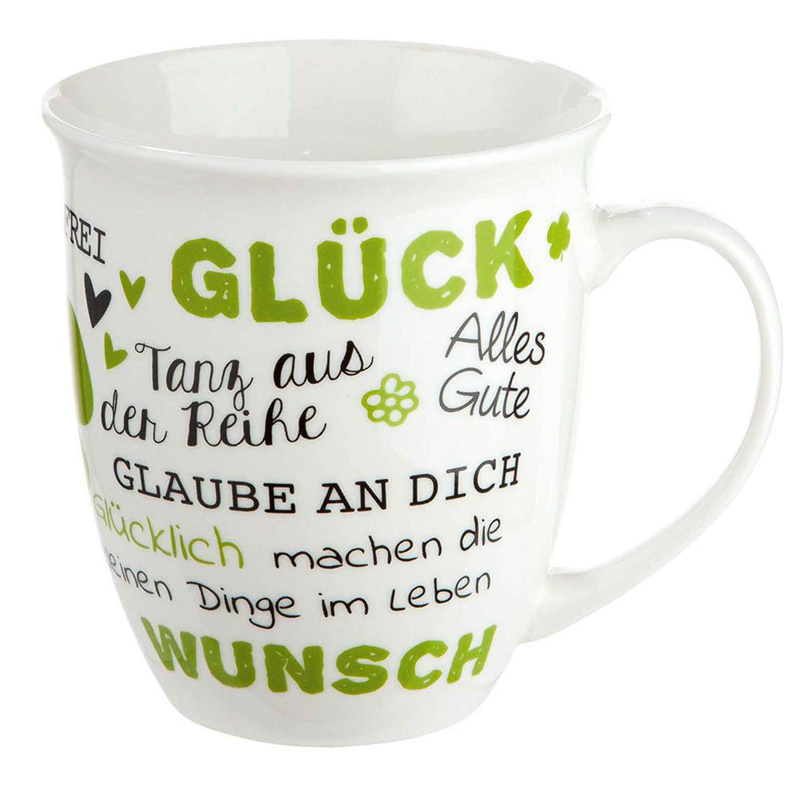 Gilde Jumbo Tasse Glück 400ml