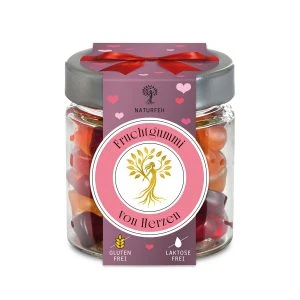NATURFEH Geschenkglas Fruchtgummi Von Herzen