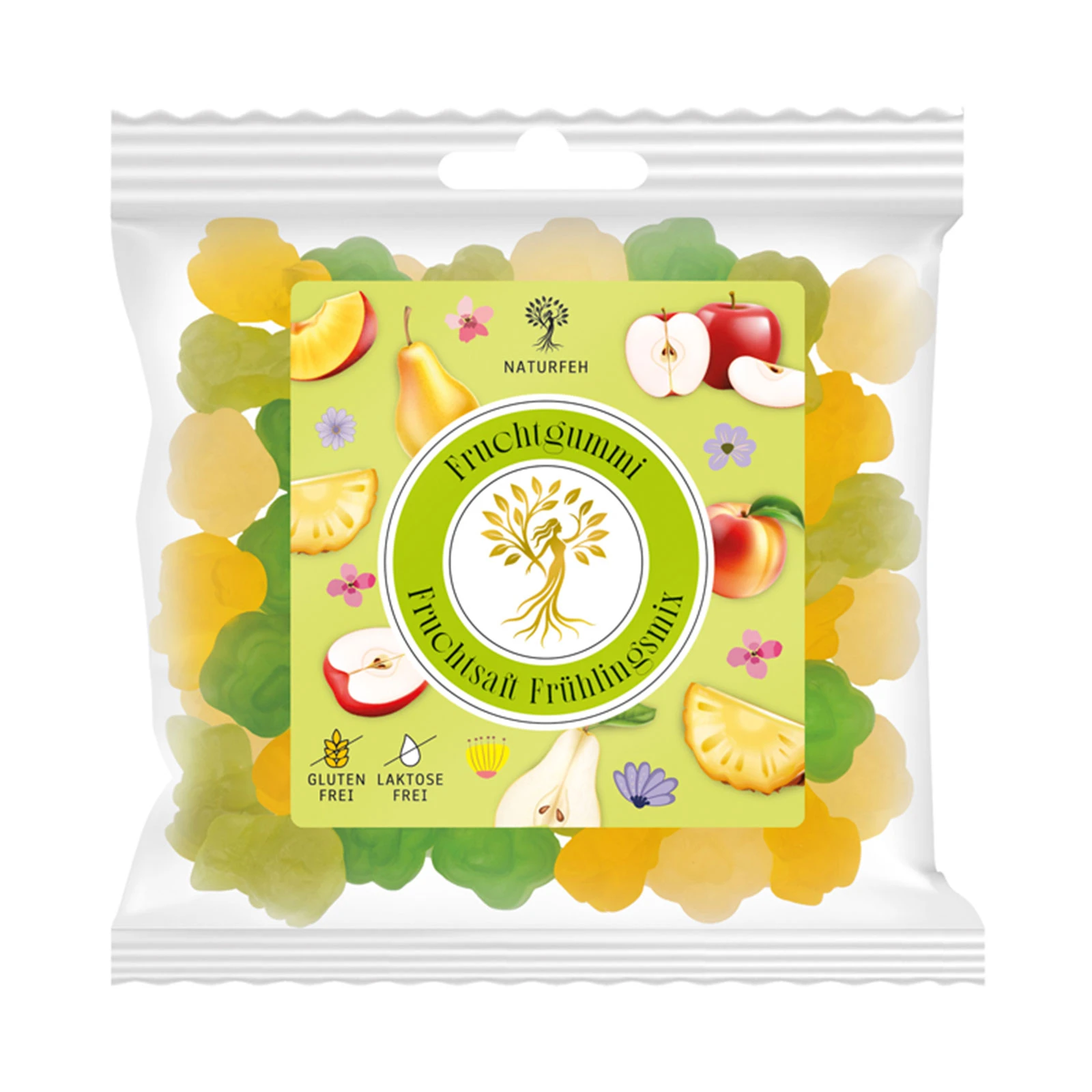 NATURFEH Fruchtgummi Fruchtsaft Frühlingsmix