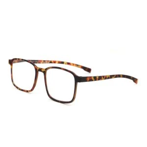 APOfit Lesebrille Ultra Slim havanna – schmale Lesebrille mit havannafarbenem, geflecktem Rahmen in Schildpattoptik