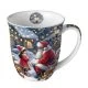 Ambiente Jumbo Tasse Talking To Santa – große Tasse mit winterlichem Motiv eines Kindes im Gespräch mit dem Weihnachtsmann in verschneiter Nacht