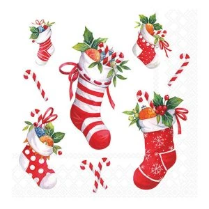 Ambiente Servietten X-Mas Stockings 33x33cm