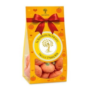 NATURFEH Marshmallow Kürbis, 90 g mit orangefarbenen Schaumzucker-Kürbissen