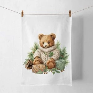 Ambiente Küchenhandtuch Cuddle Bear – Teddy im Strickpullover, 50 x 70 cm