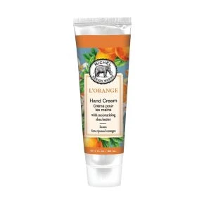 Handcreme L’Orange mit Sheabutter, Duft sonnengereifte Orangen, feuchtigkeitsspendend, 30 ml Tube, Michel Design Works