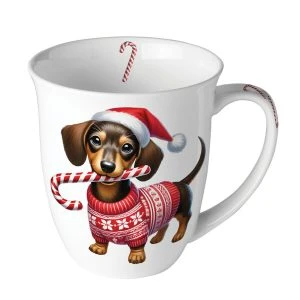 Tasse mit Dackel – Ambiente Jumbo Tasse Dackel Anton als Geschenk