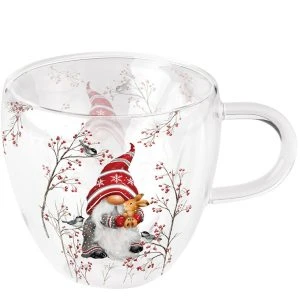 Tasse mit Wichtel und Hase von Ambiente als Weihnachtsgeschenk